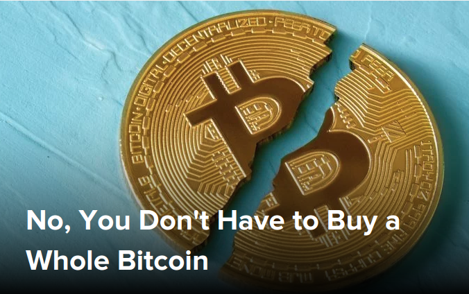 do you have to buy an entire bitcoin