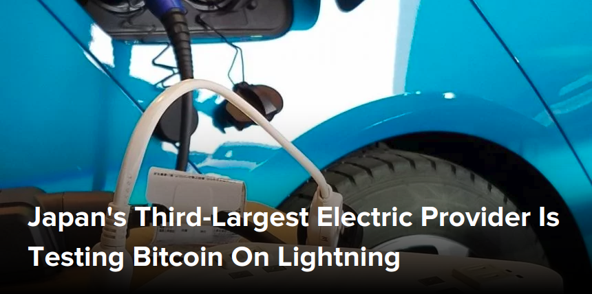 Japan's Third-Largest Electric Provider Is Testing Bitcoin On Lightning
