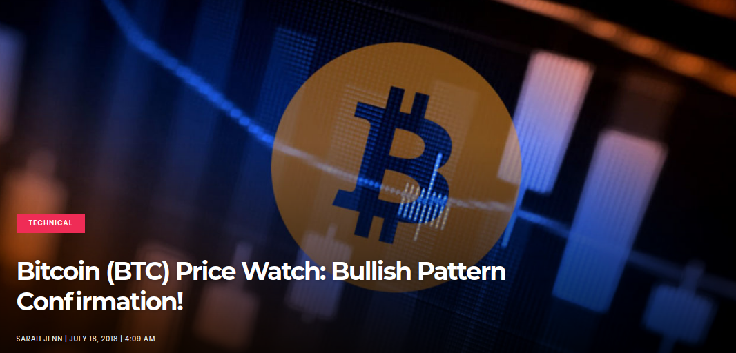 Bitcoin (BTC) Price Watch - Bullish Pattern Confirmation